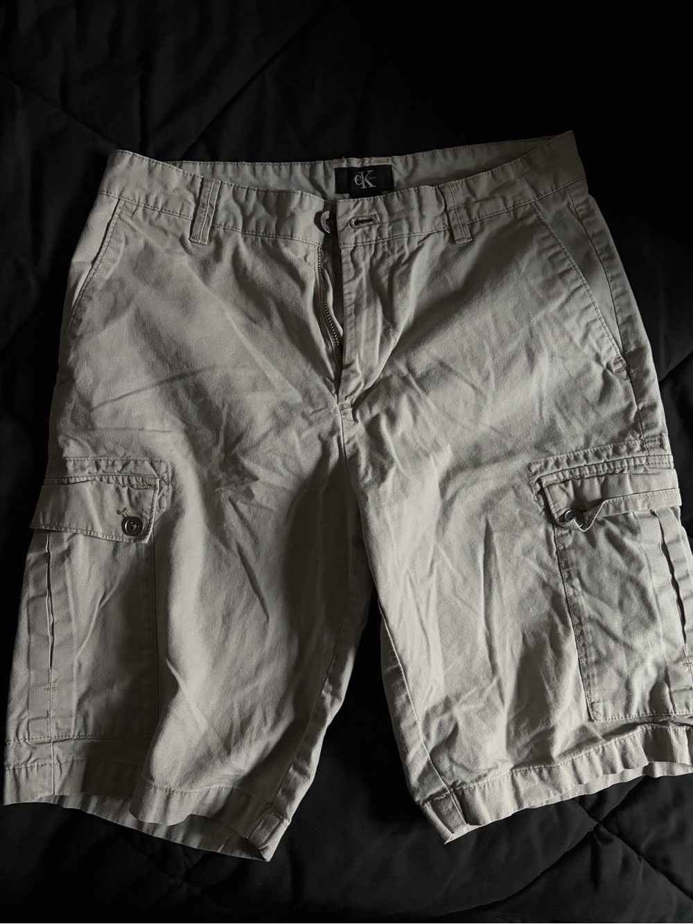Calvin Klein Light Beige Cargo Shorts